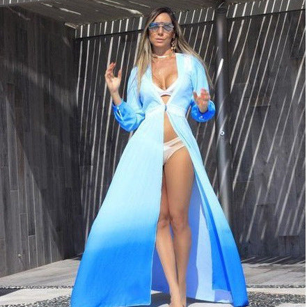 2024 Women Deep V Neck Print Cover-ups Summer Beach Wear Sexy Elegant Female Summer Strap Dress Casual