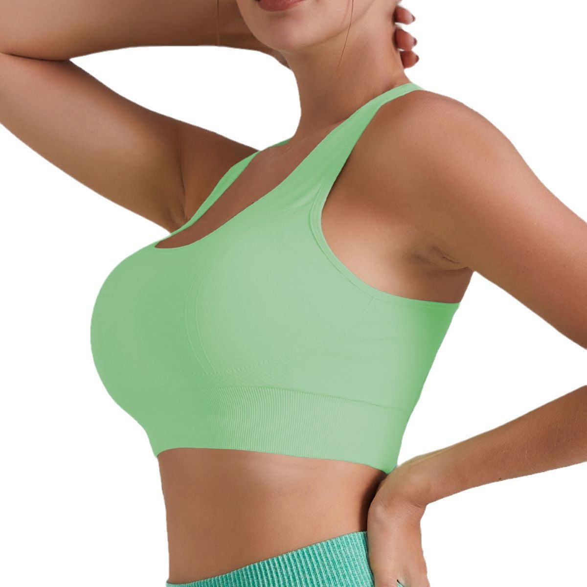 Yoga vest women's pocket shock-proof bra running  / fitness quick-drying sports underwear