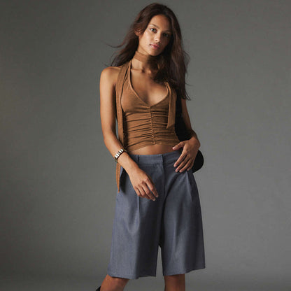 Y2K new halter bm halter fashion women Spice girls slim top sexy inside vest