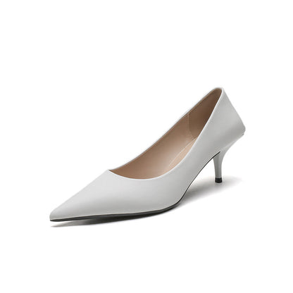 Eilyken High Quality Pu Leather New  Shallow Pointed Toe Woman Pumps Thin High Heels Fashion Dress Sandals Ladies Shoes