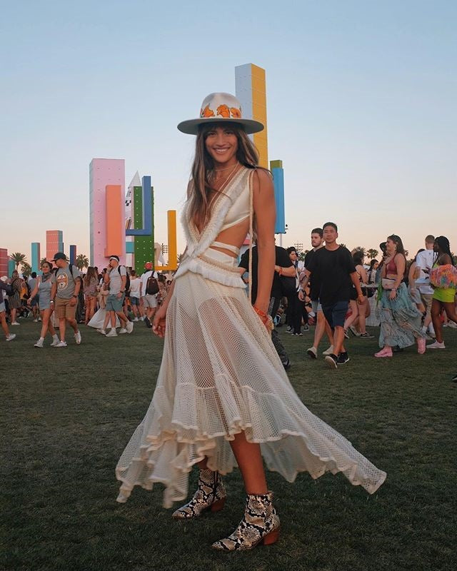 New women's dress Dunhuang deep V backless dress