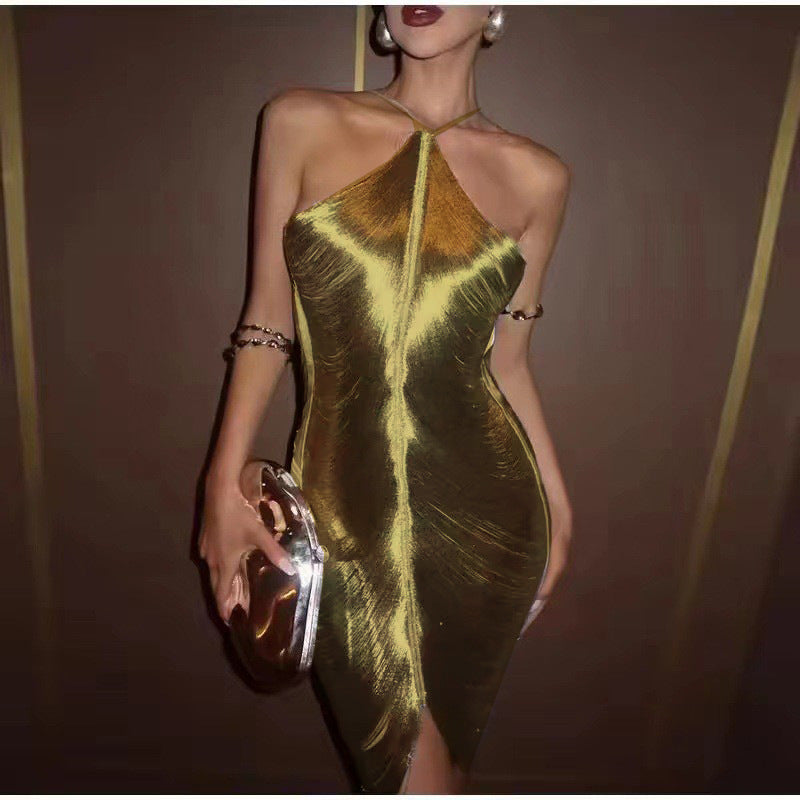 Fashion fringe halter dress spring/summer