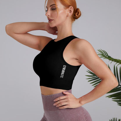 Yoga vest without chest pad breathable shock-proof running top back quick drying fitness wear sleeveless T-shirt