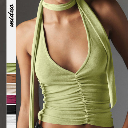 Y2K new halter bm halter fashion women Spice girls slim top sexy inside vest