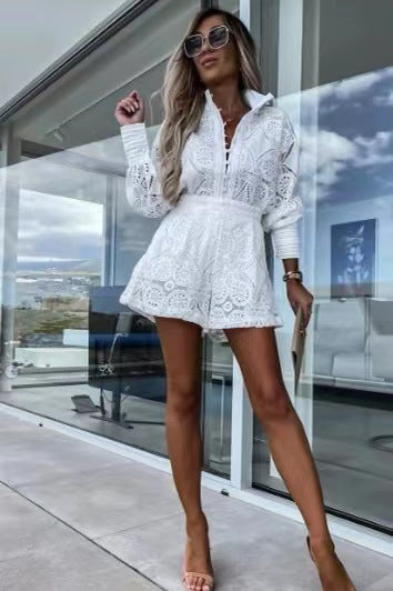 White lace dress