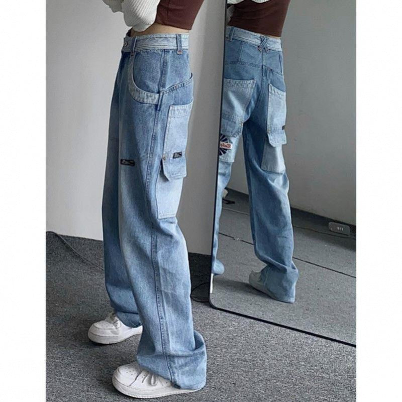 Street vintage pocket wash denim
