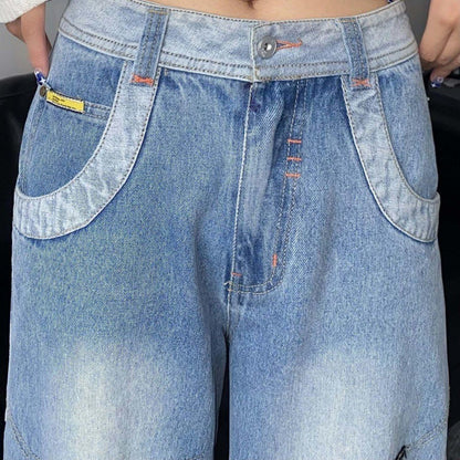 Street vintage pocket wash denim