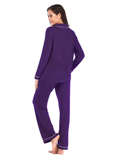 Long Sleeve Loungewear Set with Pockets