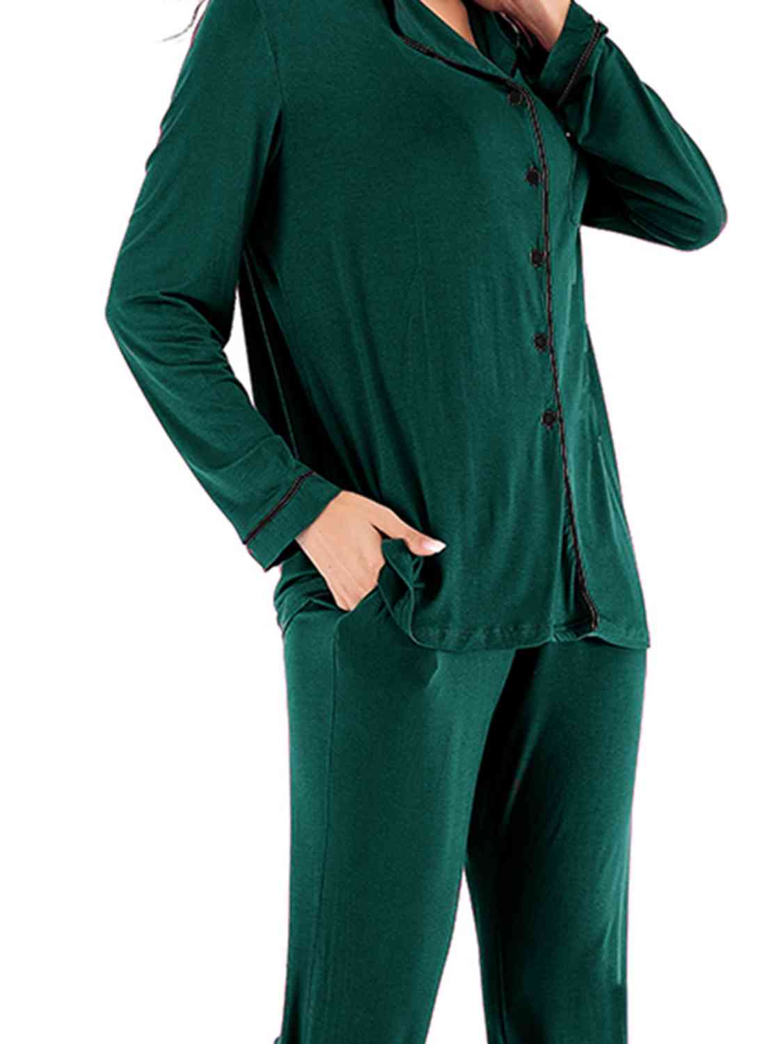 Long Sleeve Loungewear Set with Pockets