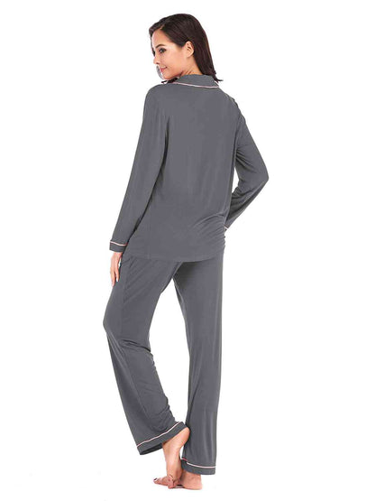 Long Sleeve Loungewear Set with Pockets