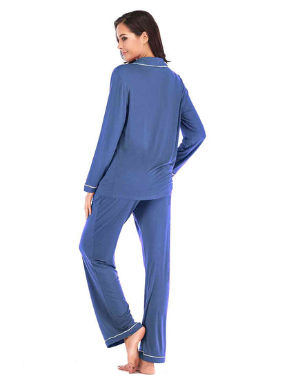 Long Sleeve Loungewear Set with Pockets